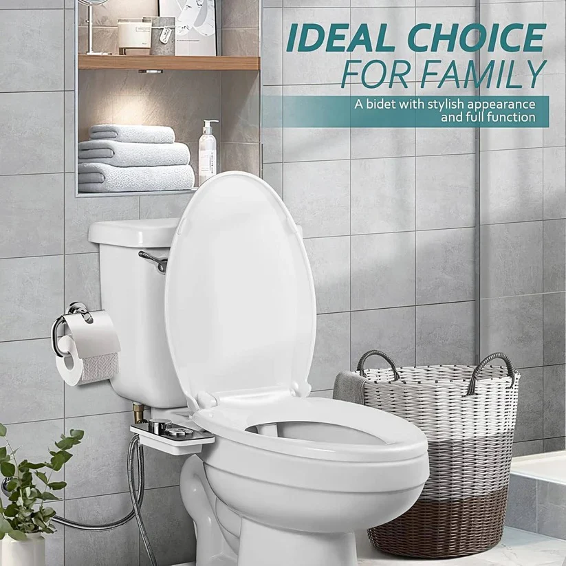 Cold Water Bidet Seat Attachment with Dual Nozzle and Self-Cleaning Function - Image 5