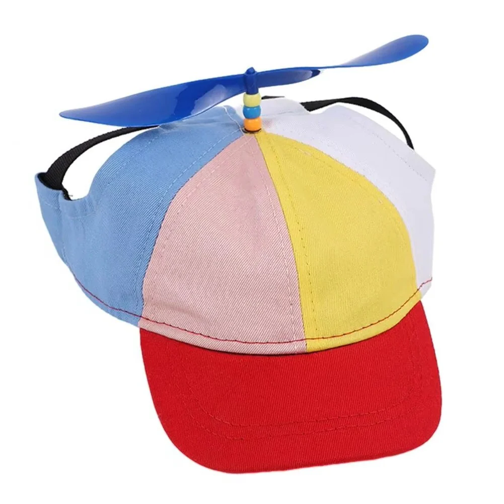 Adjustable Pet Cap with Decorative Propeller - Image 3
