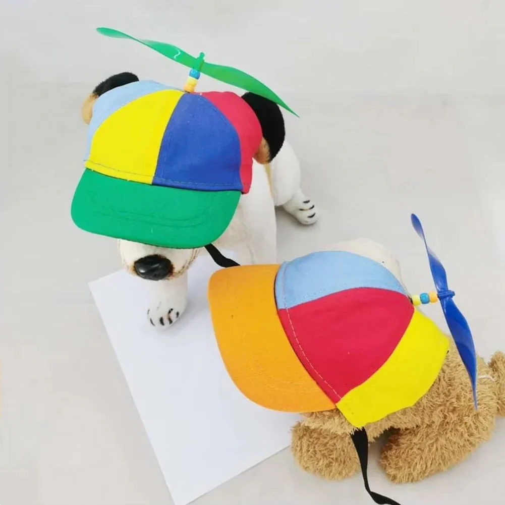 Adjustable Pet Cap with Decorative Propeller - Image 4