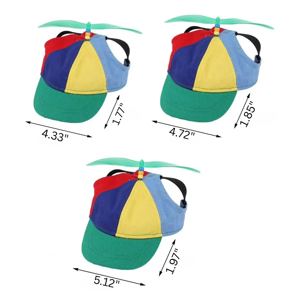 Adjustable Pet Cap with Decorative Propeller - Image 7