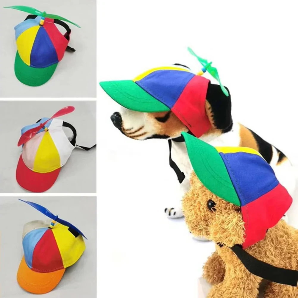 Adjustable Pet Cap with Decorative Propeller - Image 8