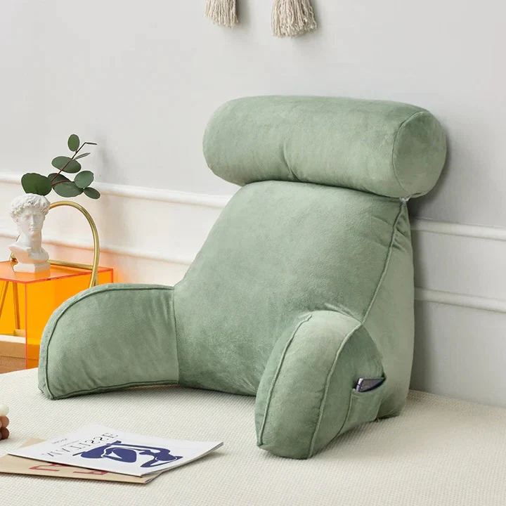 Comfortable Reading Pillow with Armrests for Bed and Sofa - Image 11