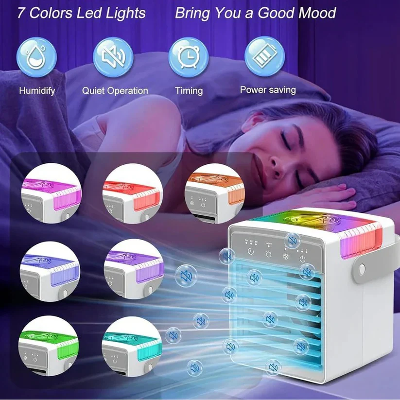 Portable Air Cooler with Adjustable Fan Settings - Image 7