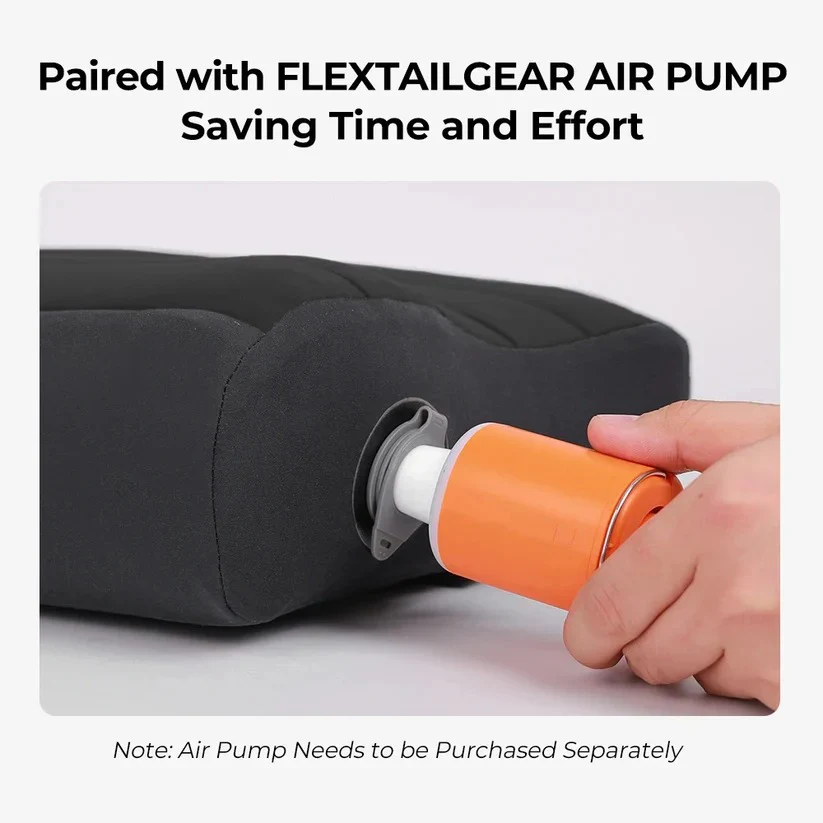 Portable Inflatable Camp Pillow with Dual Valve and Washable Cover - Image 4