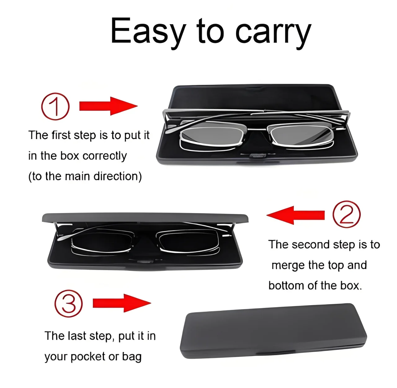 Lightweight Folding Reading Glasses with Compact Design - Image 6