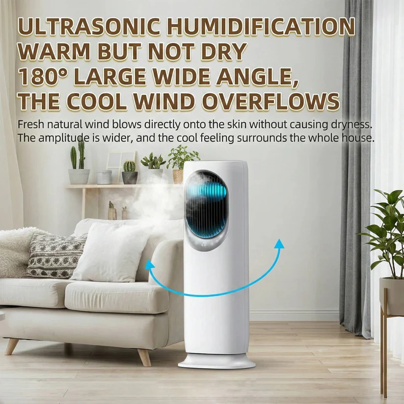 Portable Air Cooler Fan with Humidifier and Remote Control - Image 8