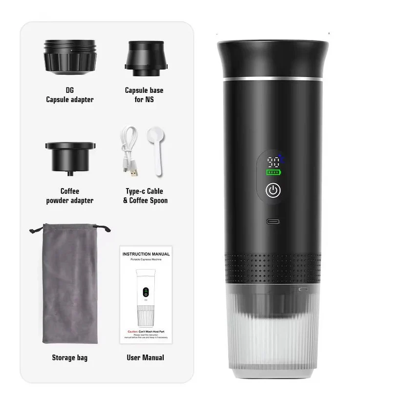 Portable 20 Bar Espresso Machine with Capsule and Ground Coffee Support - Image 13
