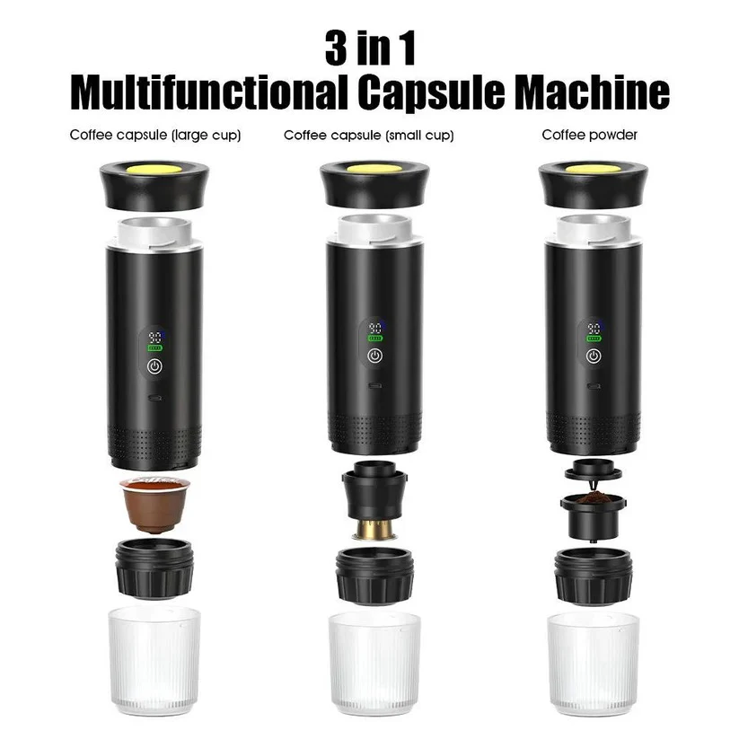 Portable 20 Bar Espresso Machine with Capsule and Ground Coffee Support - Image 5