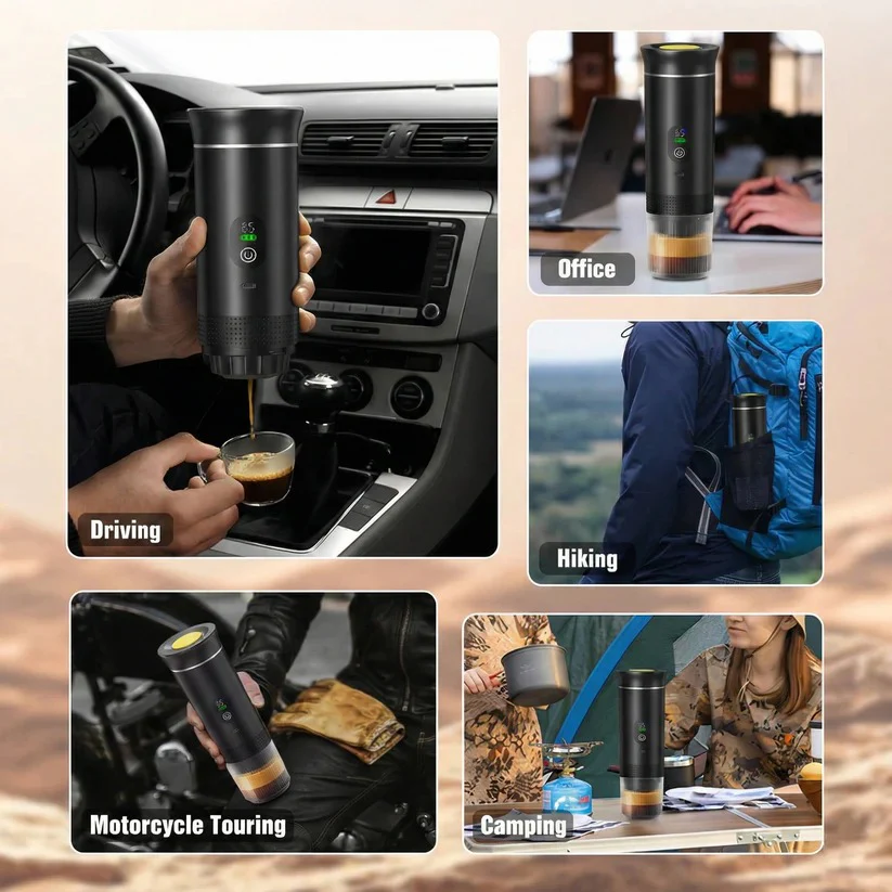 Portable 20 Bar Espresso Machine with Capsule and Ground Coffee Support - Image 9