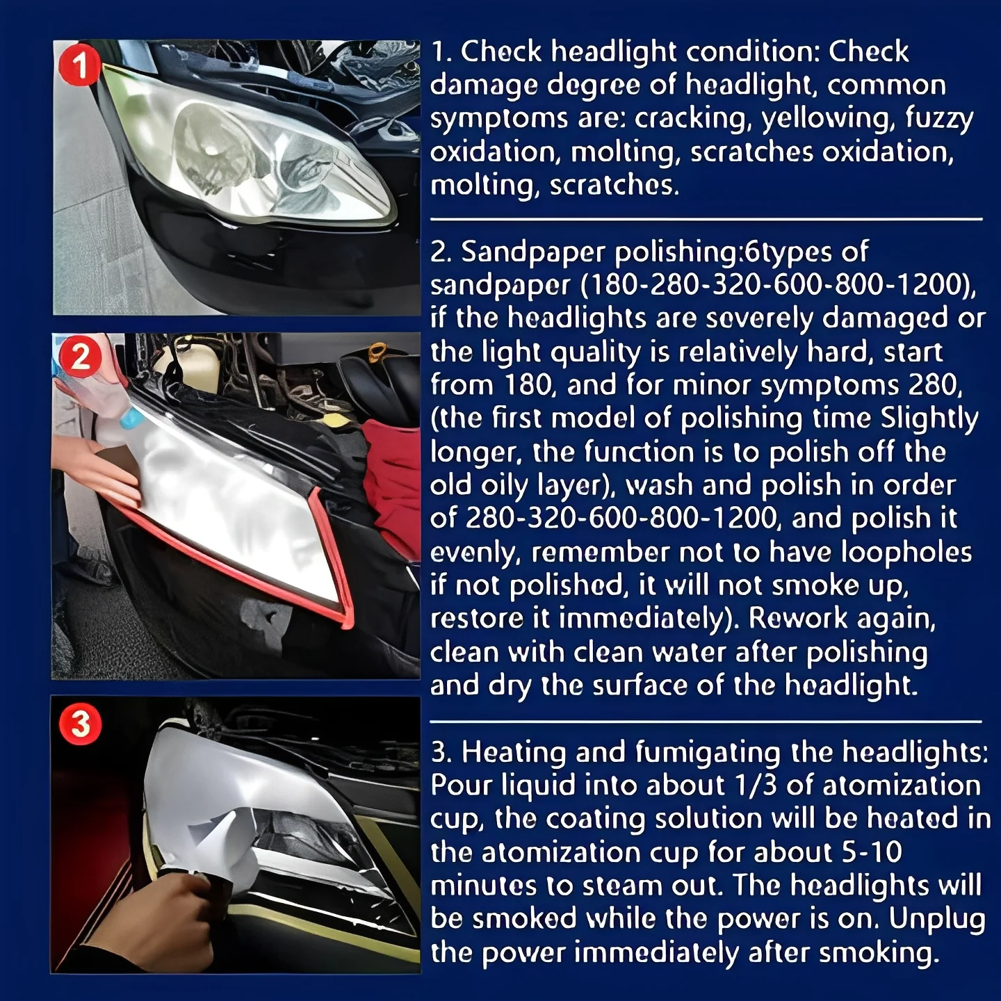 Headlight Clarity Care Kit with Vapor Application System - Image 5