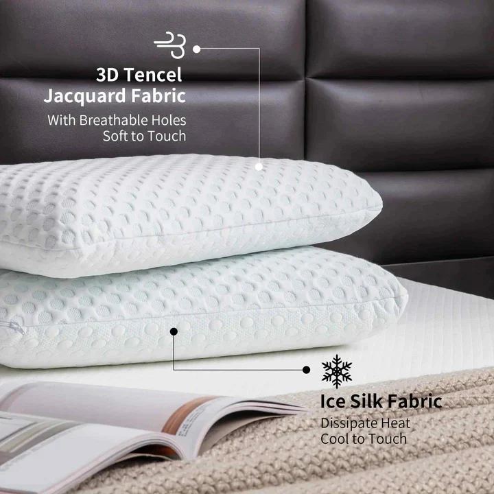 Cooling Gel Memory Foam Pillow for Sleeping Position Support - Image 6