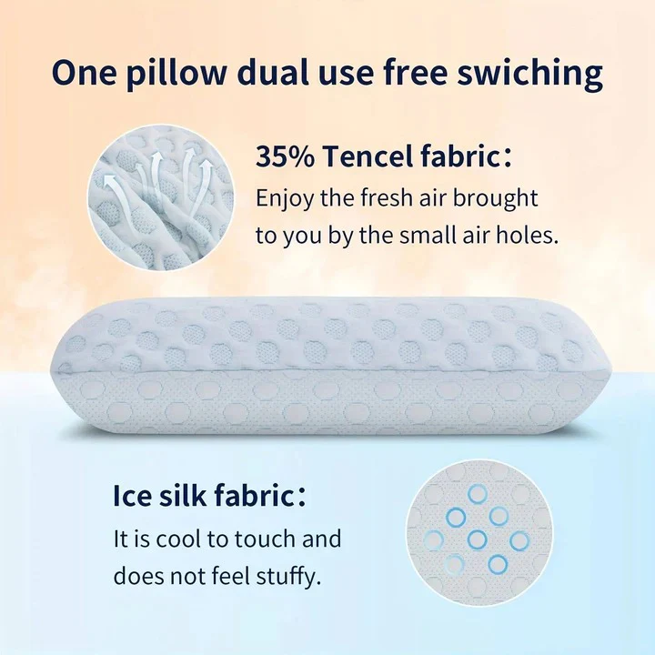Cooling Gel Memory Foam Pillow for Sleeping Position Support - Image 7
