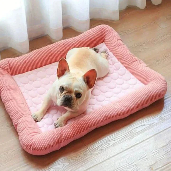 Pet Bed Mat with Ice Silk and Cotton Material - Image 2