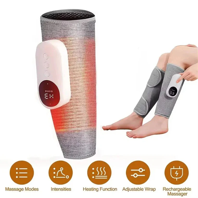 Cordless Air Compression Leg Massager with Heat and Remote - Image 7
