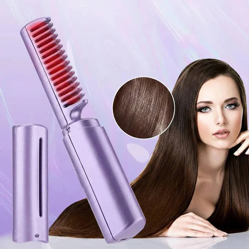 Cordless Ceramic Hair Styling Brush with Frizz Control - Image 4