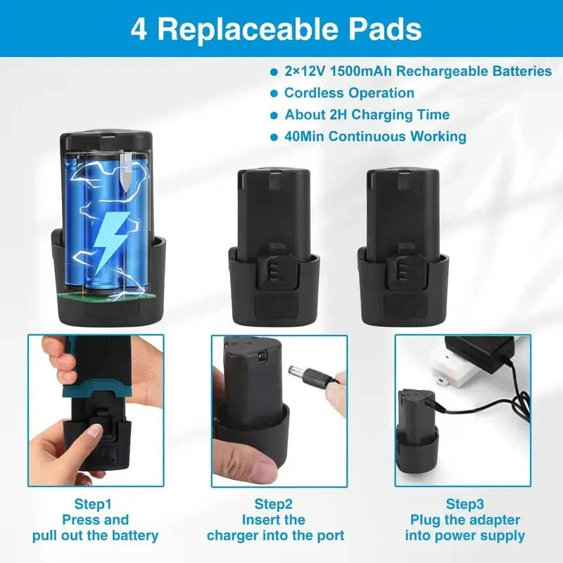 Cordless Dual Action Car Polisher with 6 Variable Speeds and 9mm Orbit, 6 Inch Pad - Image 6