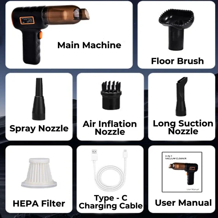 Cordless Handheld Car Vacuum with Portable Design - Image 8