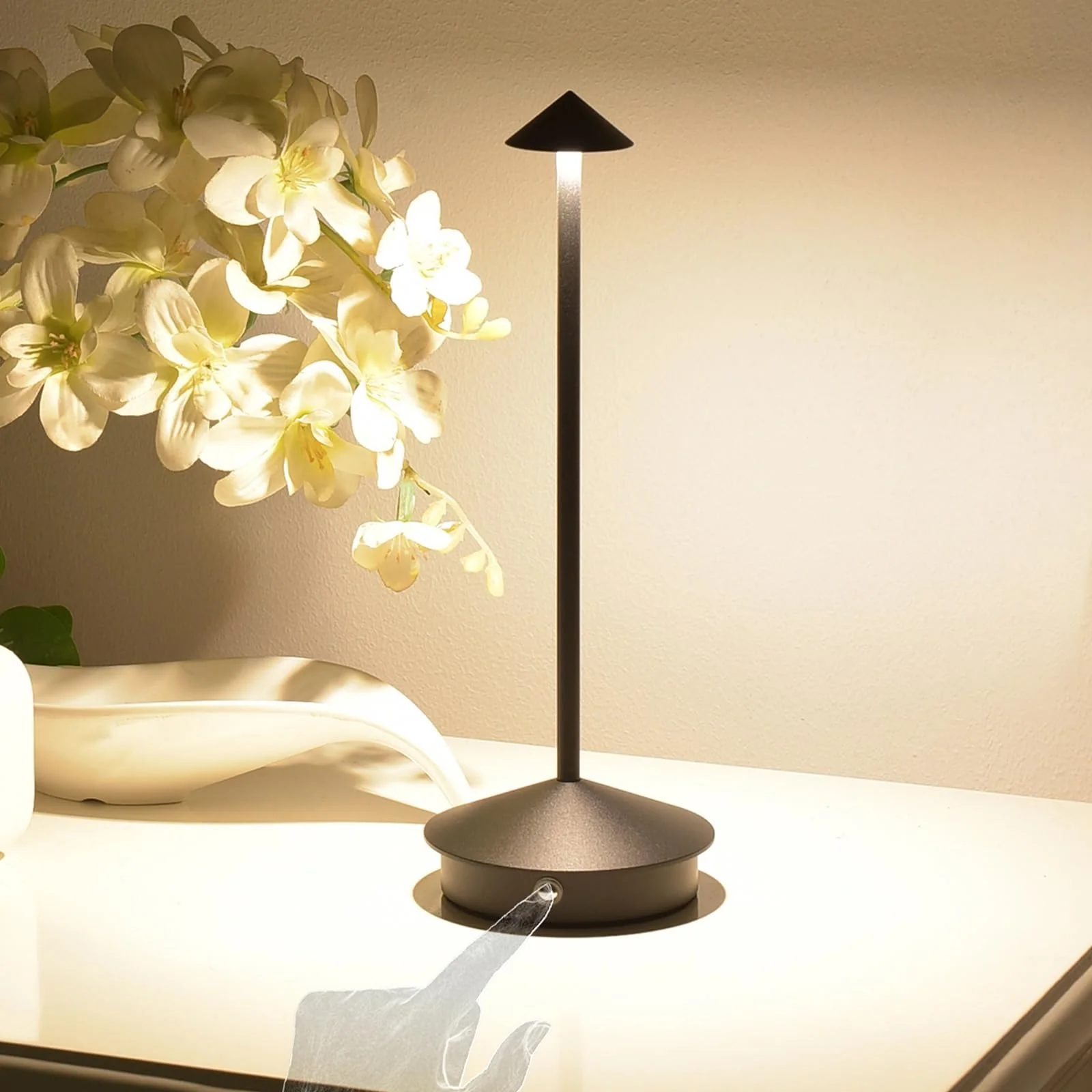 Cordless LED Desk Lamp Touch Control Dimmable 3 Light Settings - Image 3