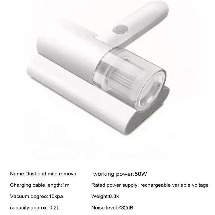 Handheld Bed Vacuum Cleaner with UV Light and Cordless Operation - Image 6