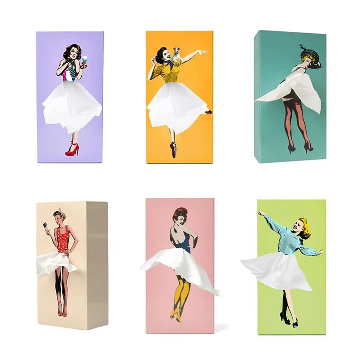 Creative Flying Skirt Tissue Holder for Living Room and Office - Image 8