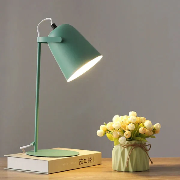 Creative Iron Pail Desk Lamp With Pastel Macaron Colors - Image 3