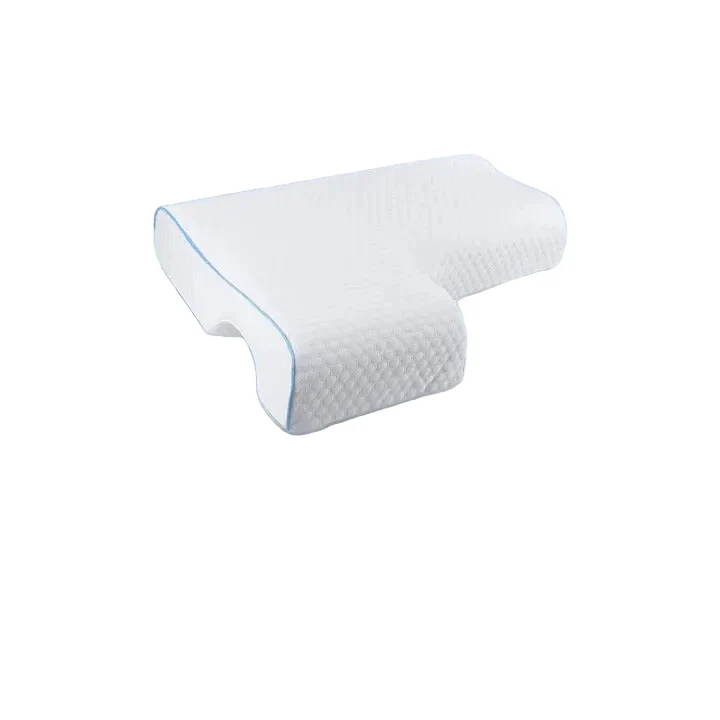 Memory Foam Couple Pillow with L Shaped Arm Channel Design
