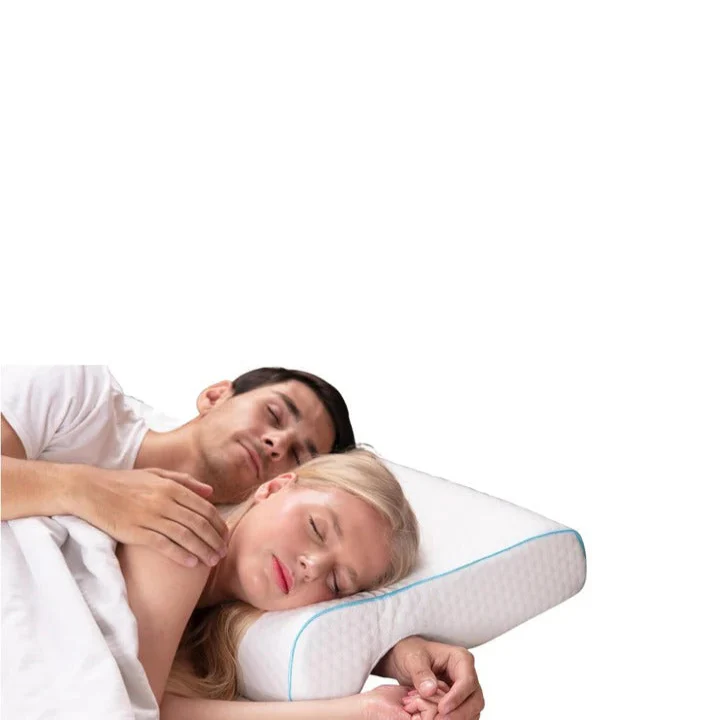 Memory Foam Couple Pillow with L Shaped Arm Channel Design - Image 3