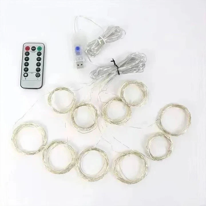 USB Powered LED Curtain String Lights for Indoor or Outdoor Use - Image 9