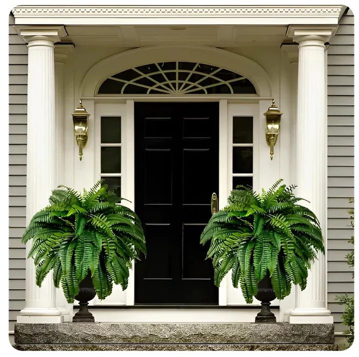 Decorative Artificial Boston Fern for Porch and Balcony Display - Image 3