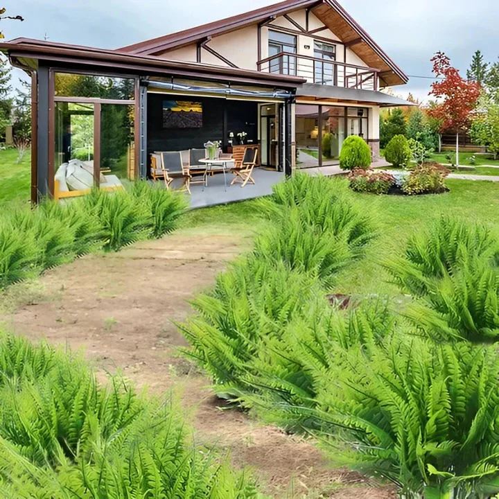Decorative Artificial Boston Fern for Porch and Balcony Display - Image 4