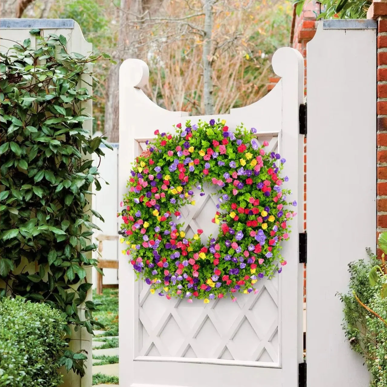 Artificial Floral Wreath for Door and Wall Decoration - Image 6