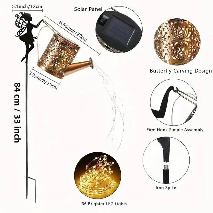 Solar Powered with Metal Frame and LED Light - Image 8