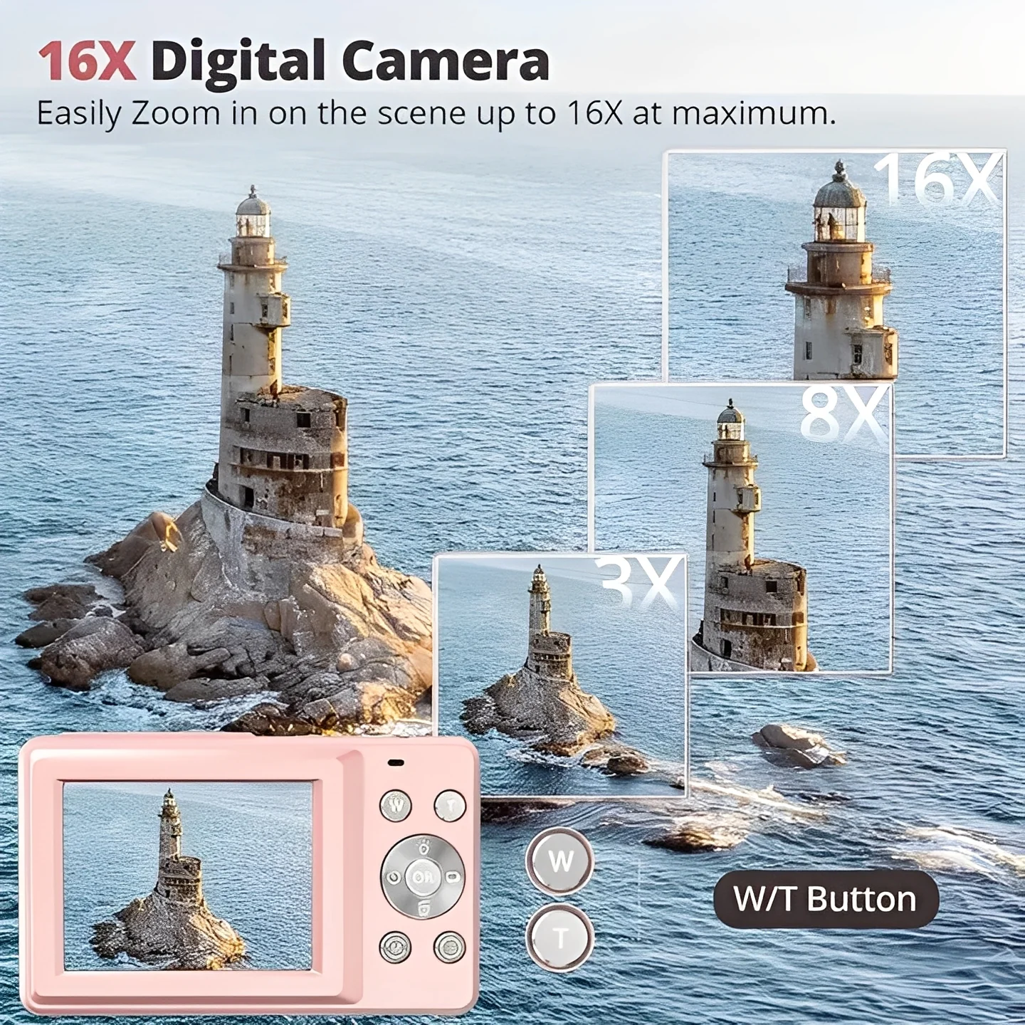 Portable Retro Inspired Digital Camera with Built-In Screen - Image 7