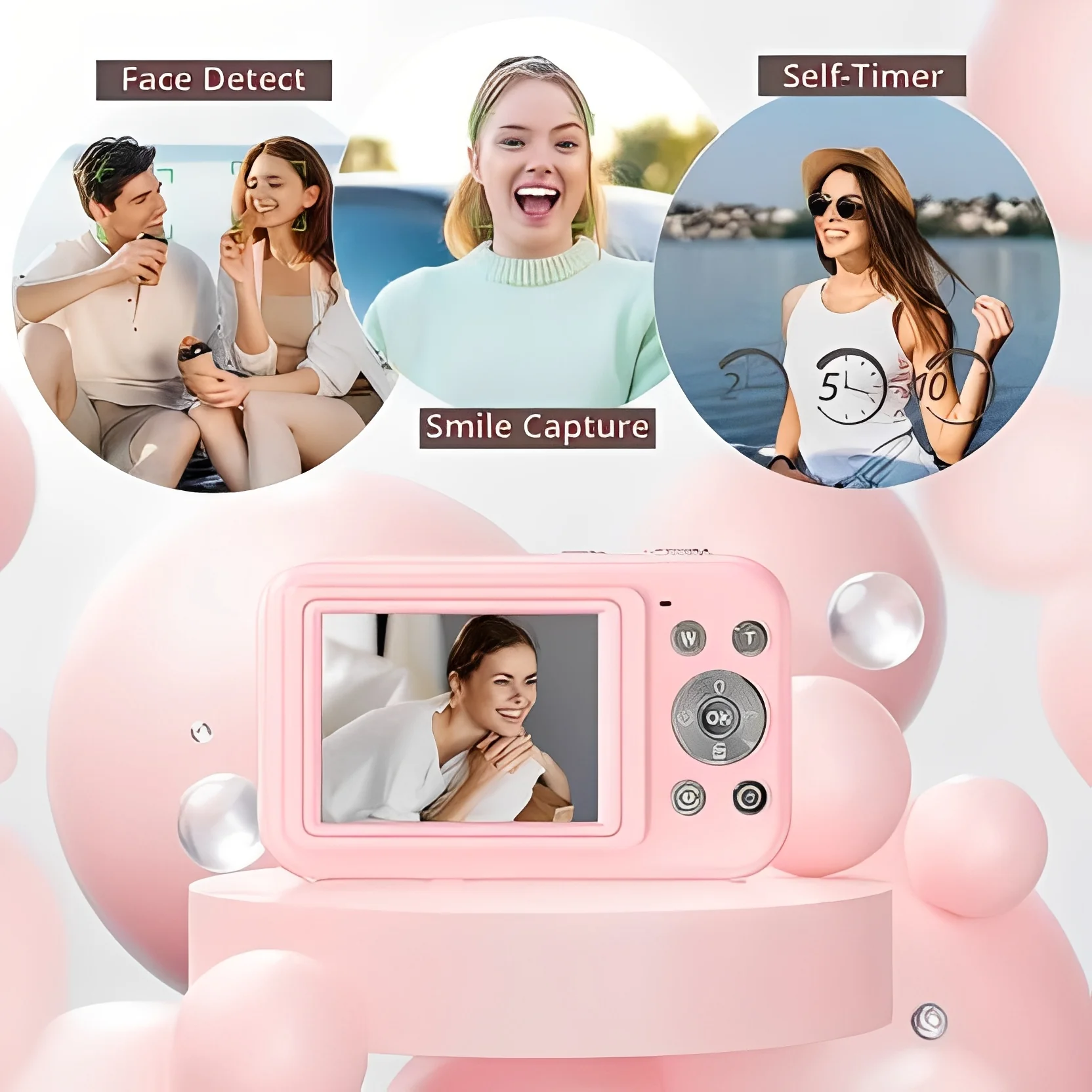 Portable Retro Inspired Digital Camera with Built-In Screen - Image 8