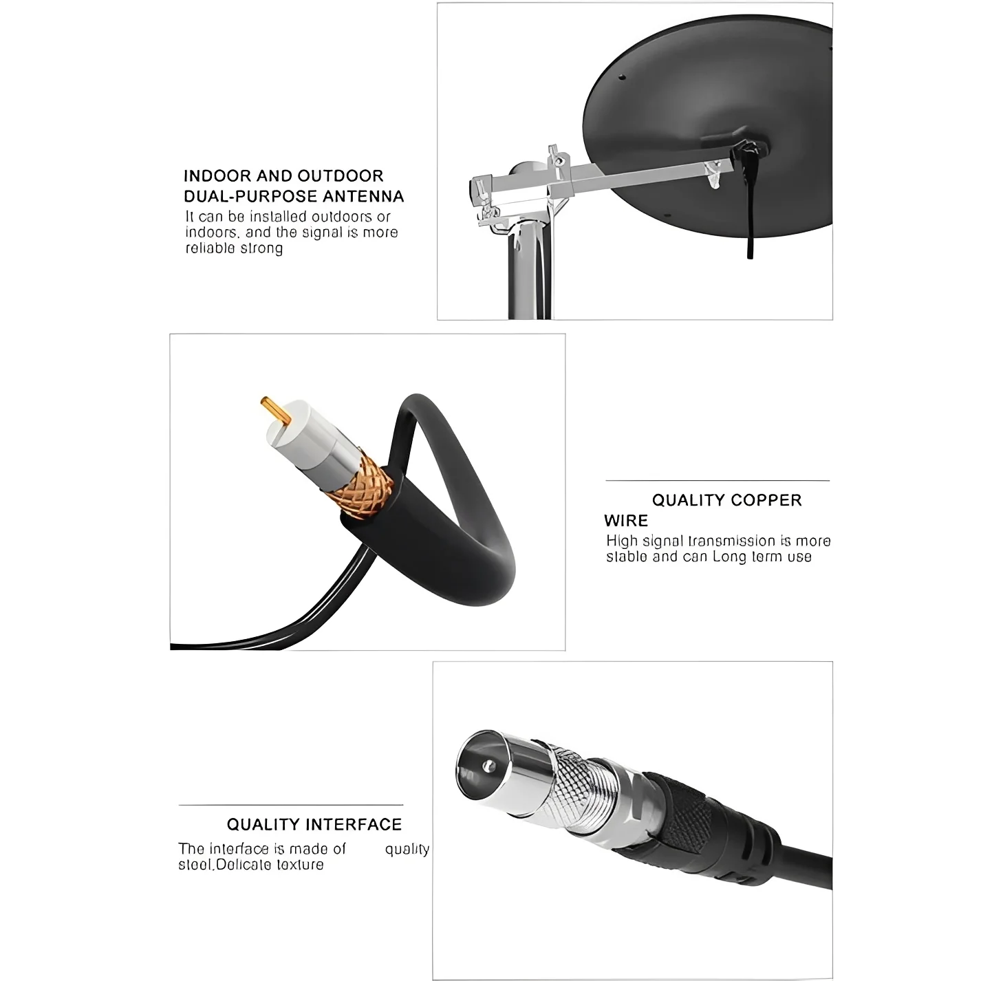 Digital Outdoor HDTV Antenna for Long-Range Signal Capture and Reception - Image 5