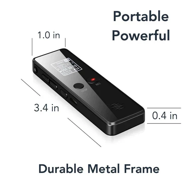 Digital Voice Recorder with Auto Save and Playback Speaker - Image 3