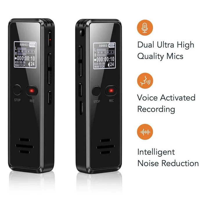Digital Voice Recorder with Auto Save and Playback Speaker - Image 4