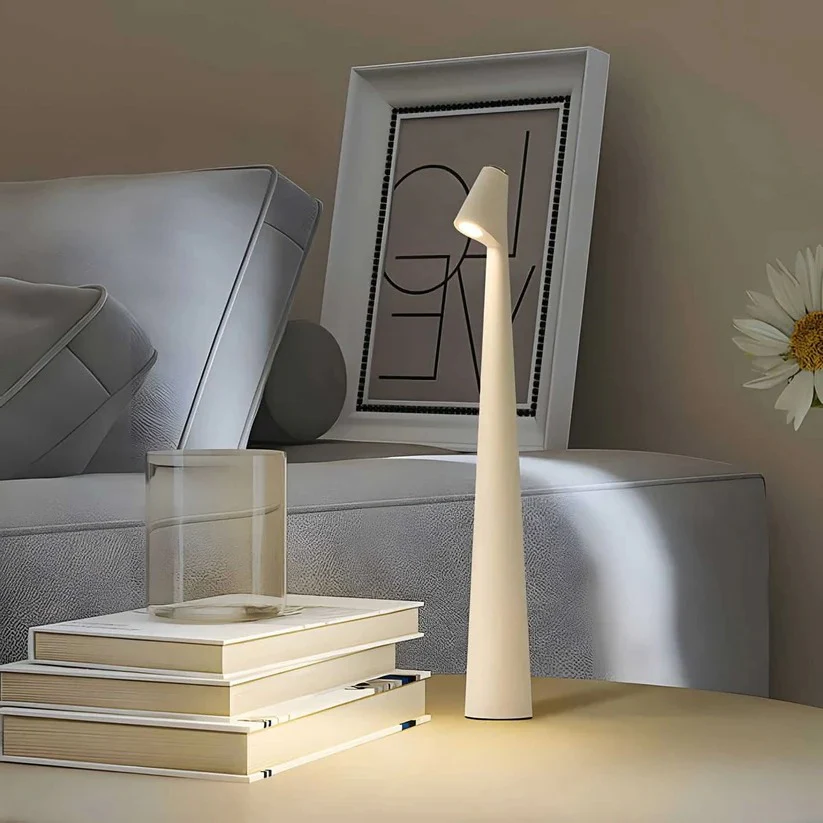 Dimmable USB Charged Aluminum Desk Lamp with Portable Rechargeable Base - Image 3