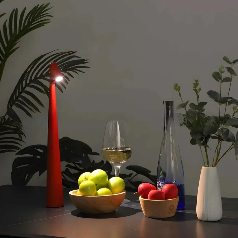 Dimmable USB Charged Aluminum Desk Lamp with Portable Rechargeable Base - Image 4