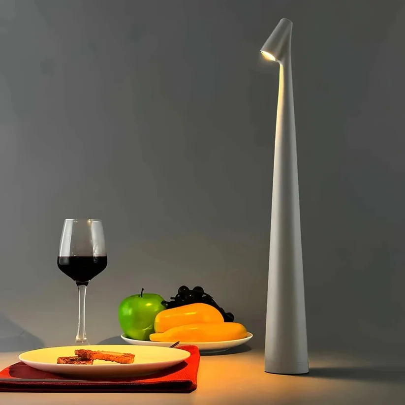 Dimmable USB Charged Aluminum Desk Lamp with Portable Rechargeable Base - Image 5