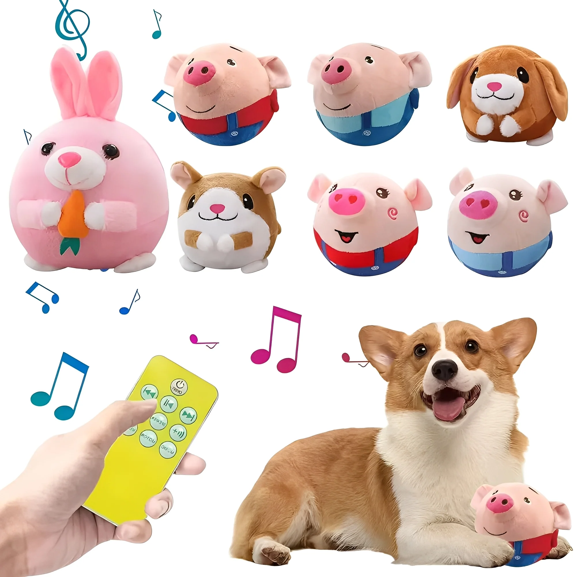 Dog Toy Ball with Touch Activated Music and Motion - Image 11