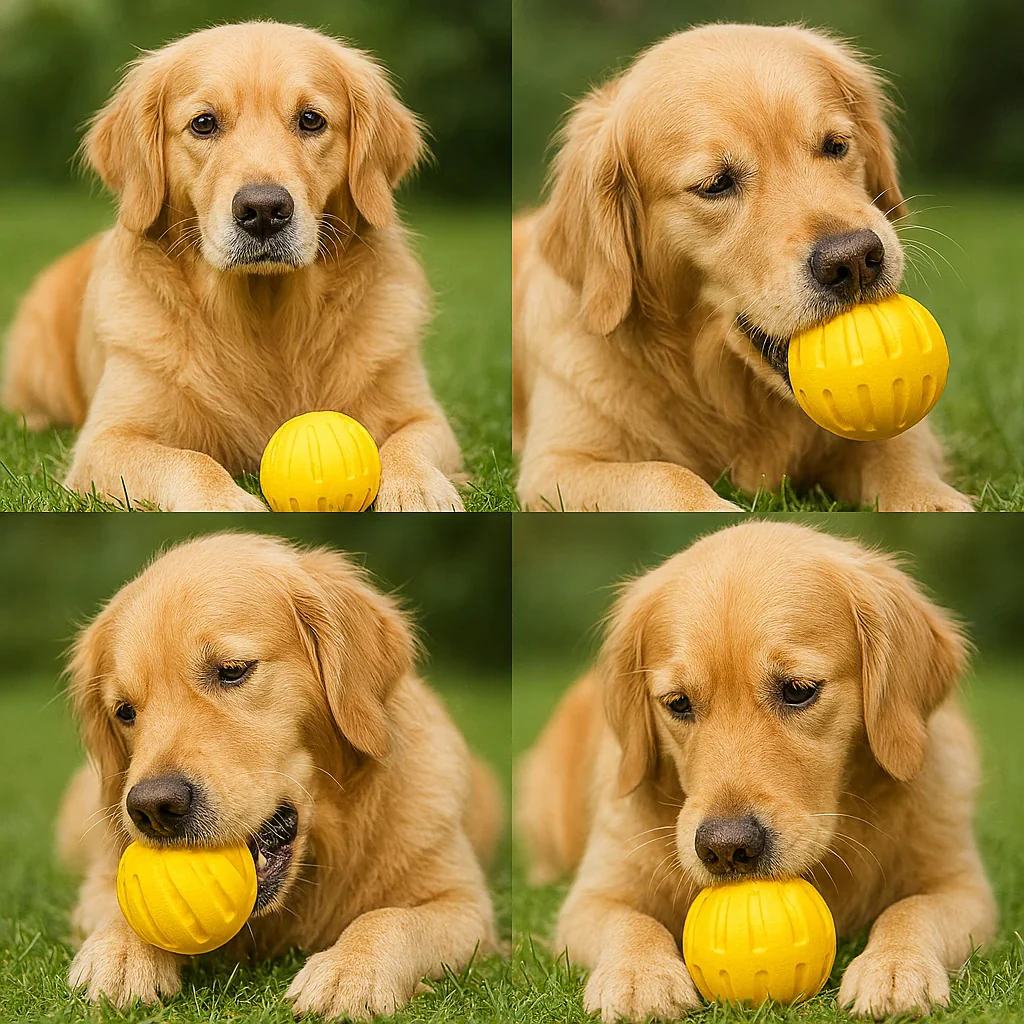 Dog Ball Toy with Grooved Surface - Image 2