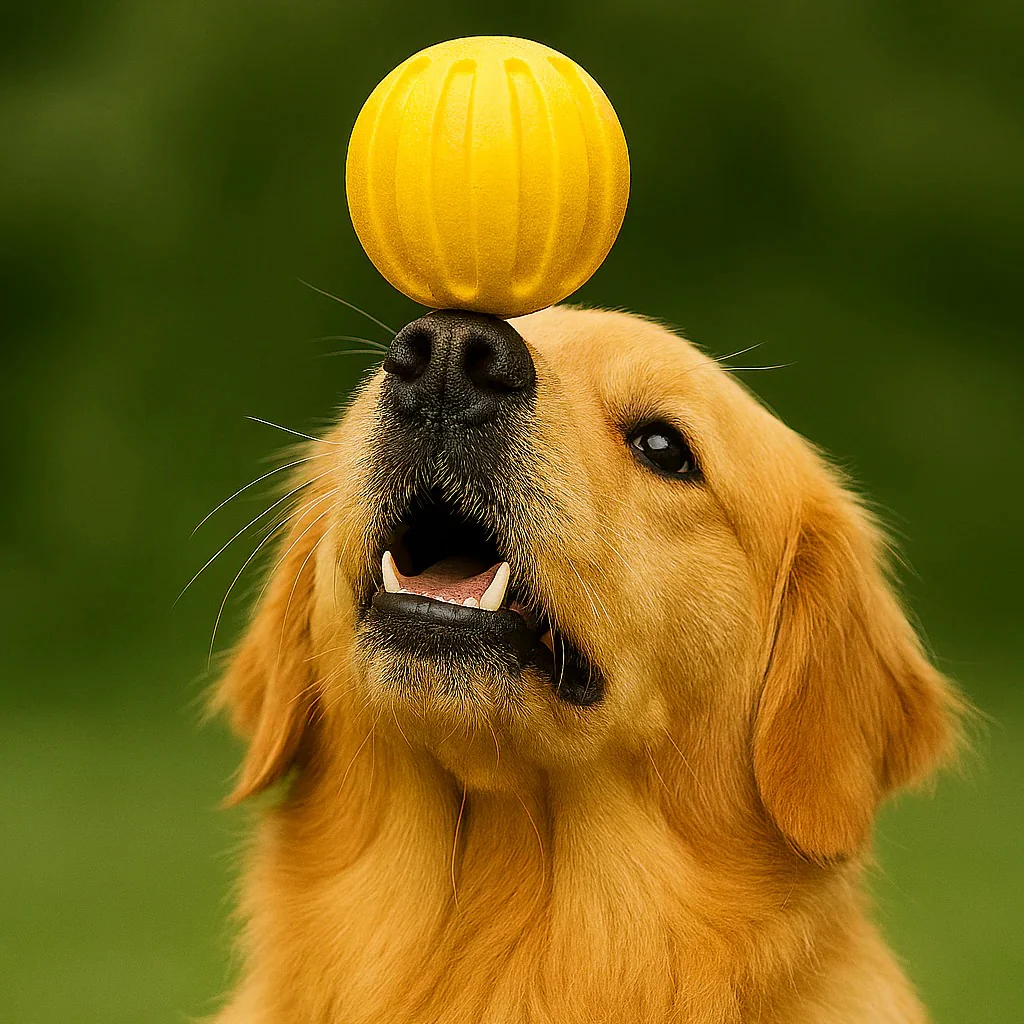 Dog Ball Toy with Grooved Surface - Image 5