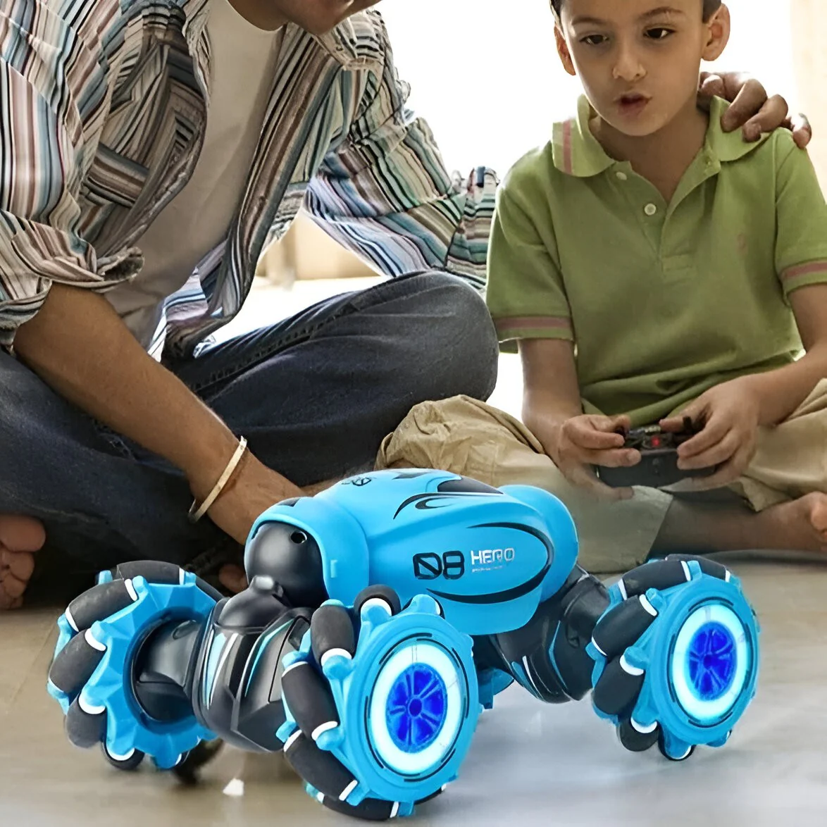 Remote-Control Vehicle with Multi-Direction Wheel Design