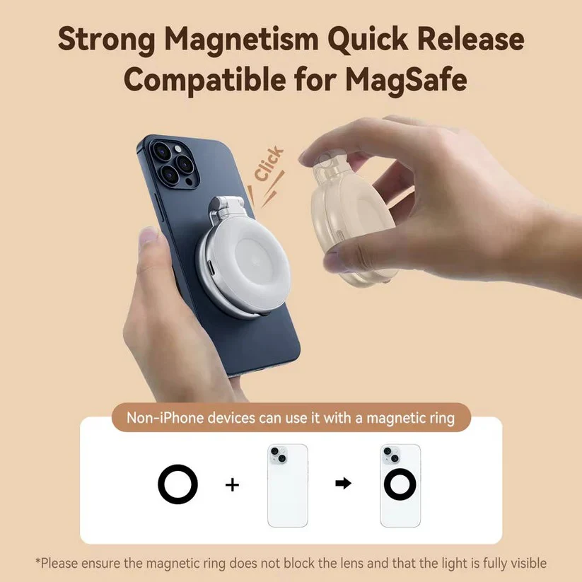 Magnetic Phone Camera Grip with Remote and Tripod Mount - Image 3