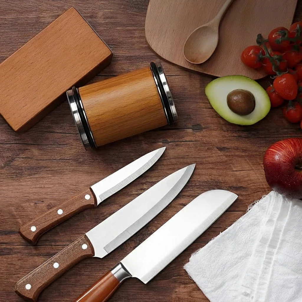 Dual Angle Diamond Knife Sharpening Stone Set with 15 and 20 Degree Magnetic Holder - Image 9