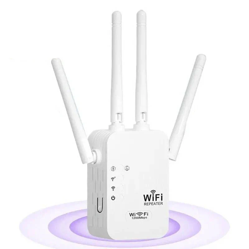 Dual Band Wi-Fi Range Extender with 4 Antennas and Ethernet Port for Whole Home Coverage - Image 2