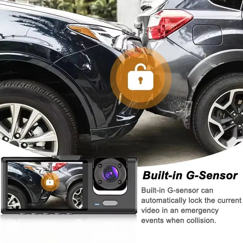 Dual Lens Dash Camera Front and Rear with 2 Inch Screen and Parking Monitor - Image 4