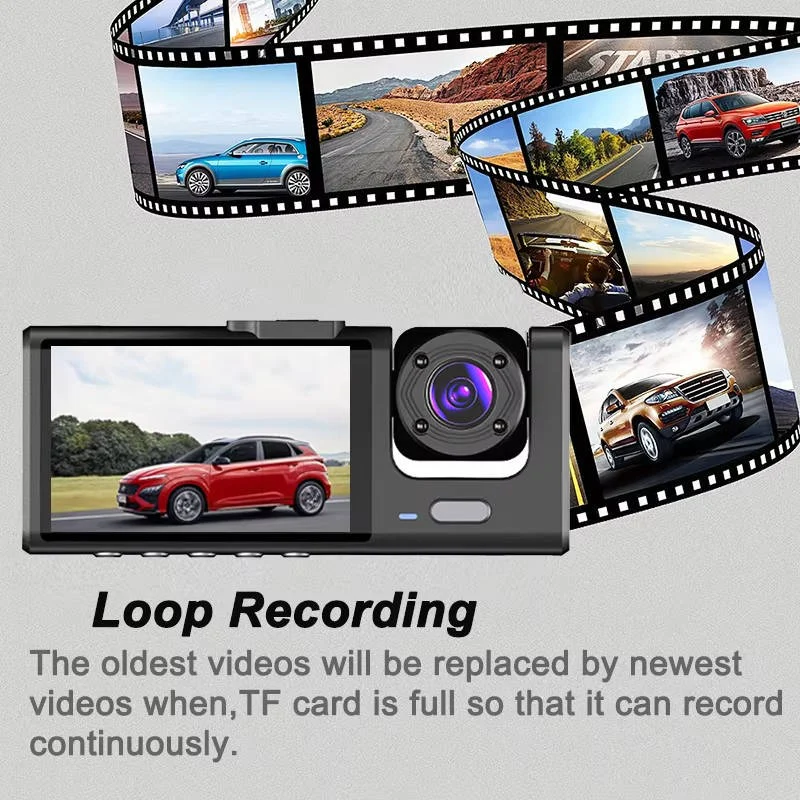 Dual Lens Dash Camera Front and Rear with 2 Inch Screen and Parking Monitor - Image 5