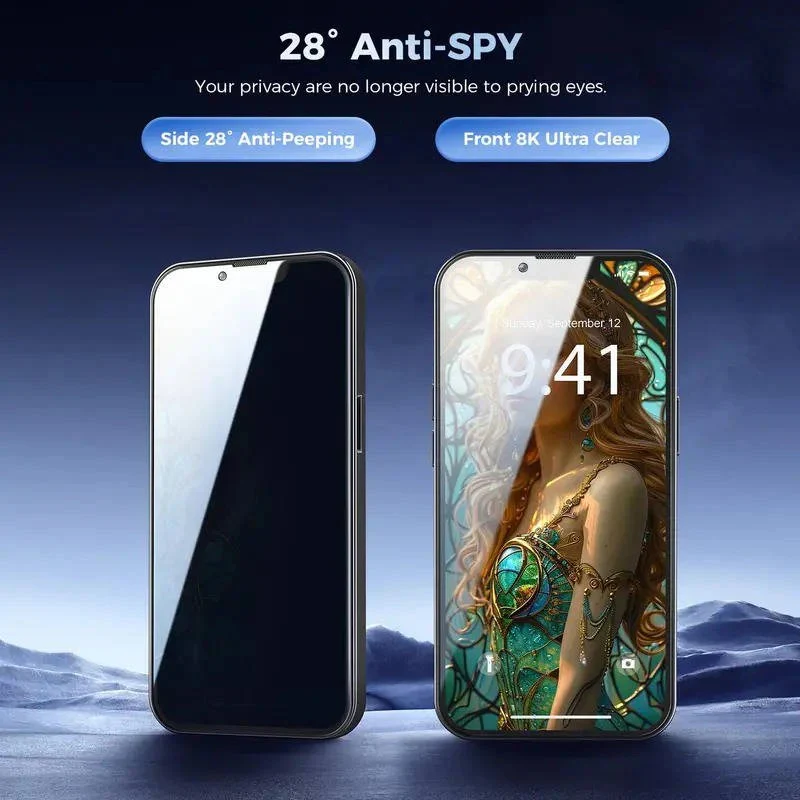 Dual Pack Anti-Spy Tempered Glass Screen Protector for iPhone Models - Image 4
